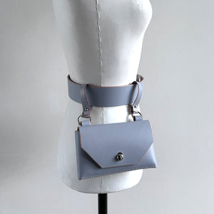 ARCHIVAL DOUBLE POCKET BELT LIGHT GREY / SMALL