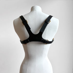 ARCHIVAL O-RING CROSS BACK BRA BLACK / EXTRA SMALL
