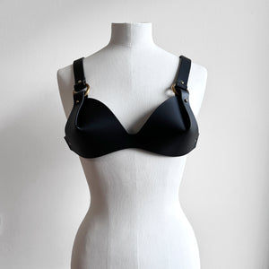 ARCHIVAL O-RING CROSS BACK BRA BLACK / EXTRA SMALL
