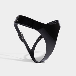 CUT OUT KNICKERS PATENT BLACK