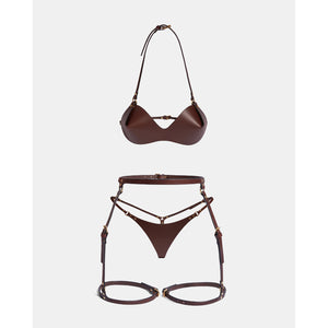 GAIA LINGERIE SET - BROWN