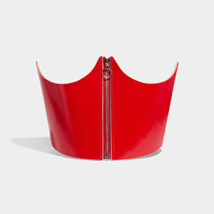 fleet ilya underbust corset gloss red