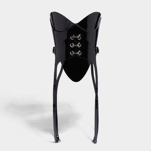 fleet ilya waspie bodice patent black