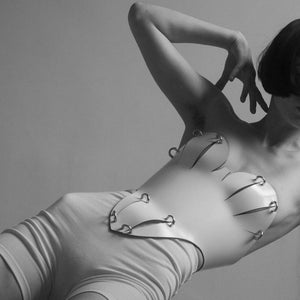 PIERCED BODICE IVORY