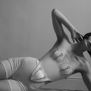 PIERCED BODICE IVORY