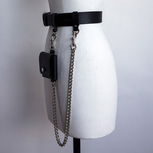 ARCHIVAL - POCKET CHAIN BELT BLACK EXTRA SMALL