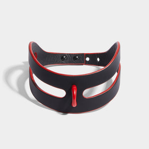 fleet ilya cut out collar red edge