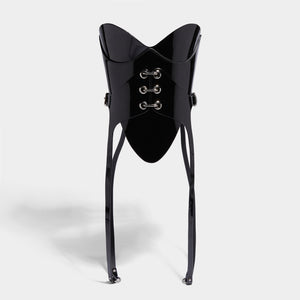 fleet ilya waspie bodice patent black