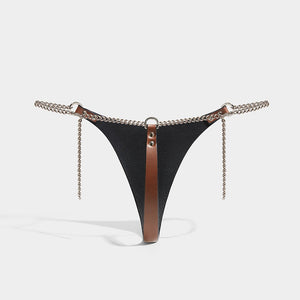 CHAIN THONG - BROWN | SPRING SUMMER 21 | Fleet Ilya