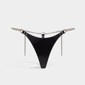 chain thong patent black fleet ilya