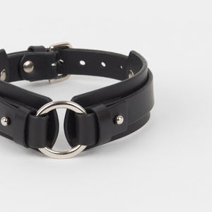 CHUNKY O-RING COLLAR BLACK | Womens Jewellery | Fleet Ilya