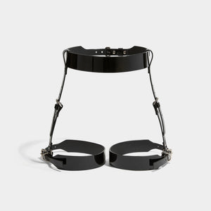 CLASSIC SUSPENDER HARNESS BLACK PATENT | Harnesses & Bodypieces Autumn Winter | Fleet Ilya