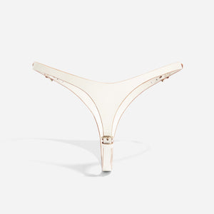 DOUBLE BUCKLE THONG IVORY | Lingerie | Fleet Ilya