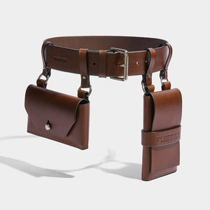 fleet ilya double pocket belt brown