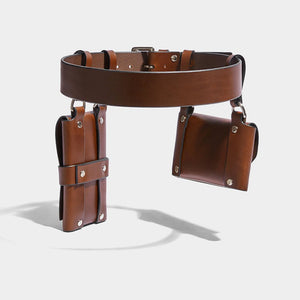 DOUBLE POCKET BELT BROWN | SPRING SUMMER 2020 | Fleet Ilya
