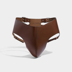 fleet ilya leather jockstrap brown