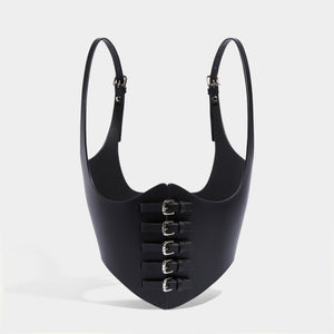 fleet ilya multi buckle corset black