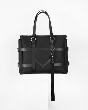 O-RING HARNESS TOTE BLACK | Womens Bags | Fleet Ilya