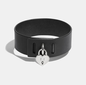 PERSONALISED HEART PADLOCK COLLAR | Personalisation | Fleet Ilya