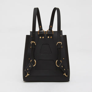 POCKET STUDDED BACKPACK BLACK | Womens Bags | Fleet Ilya