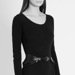 SHAPED WAIST BELT - BLACK | Womens Belts | Fleet Ilya