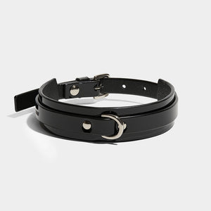 SLIM WING COLLAR BLACK PATENT | Womens Jewellery Autumn Winter | Fleet Ilya