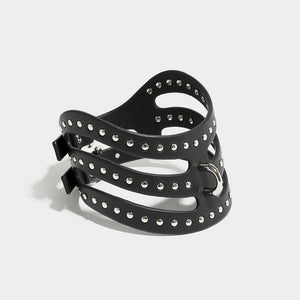 STUDDED CUT OUT POSTURE COLLAR | Collars | Fleet Ilya