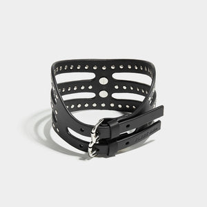 STUDDED CUT OUT POSTURE COLLAR | Collars | Fleet Ilya