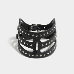 fleet ilya studded cut out posture collar