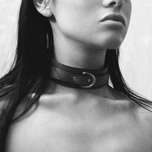 WING COLLAR BLACK PATENT | Womens Jewellery Autumn Winter | Fleet Ilya