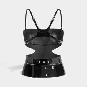 ZIP PEPLUM CORSET BLACK PATENT | Harnesses & Bodypieces Autumn Winter | Fleet Ilya