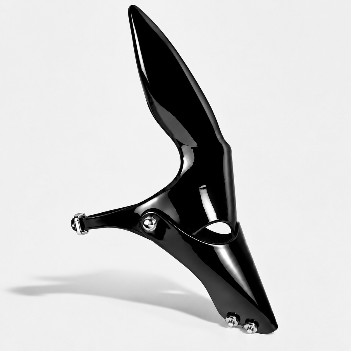 FOX MASK PATENT BLACK