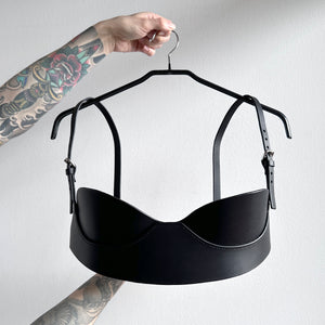 ARCHIVAL BALCONY BRA BLACK / MEDIUM LARGE
