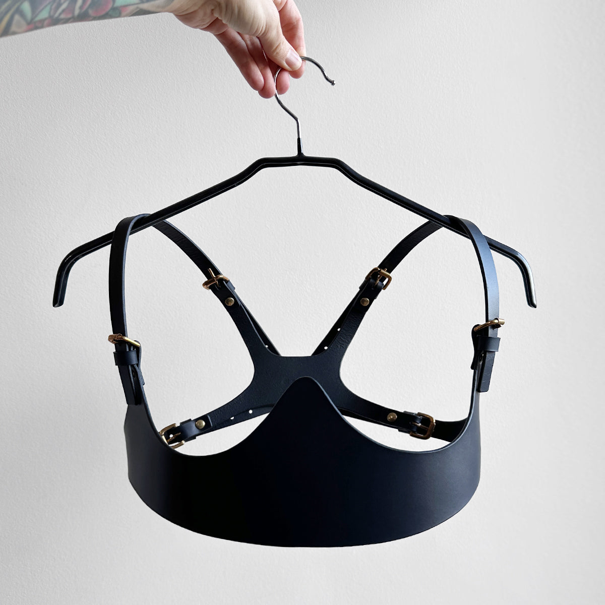 ARCHIVAL CROP TOP HARNESS BLACK / SMALL