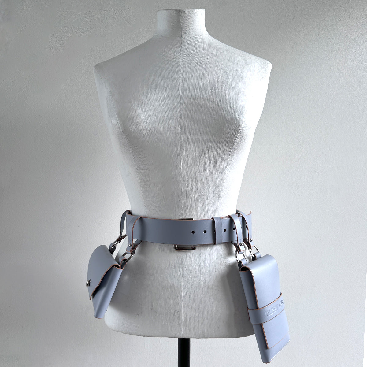 ARCHIVAL DOUBLE POCKET BELT LIGHT GREY / SMALL