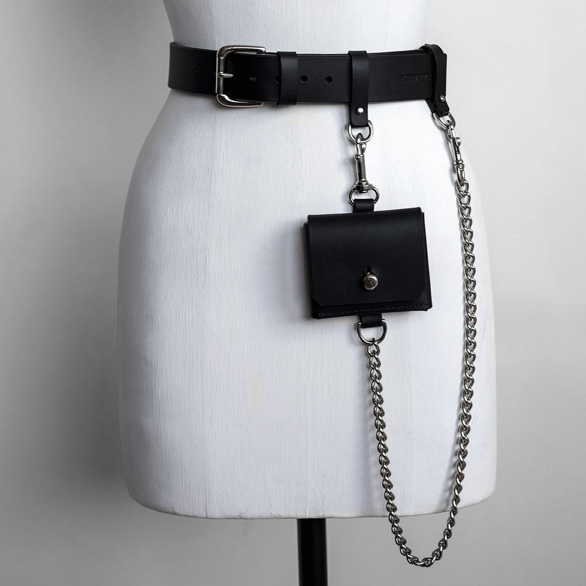 ARCHIVAL - POCKET CHAIN BELT BLACK EXTRA SMALL