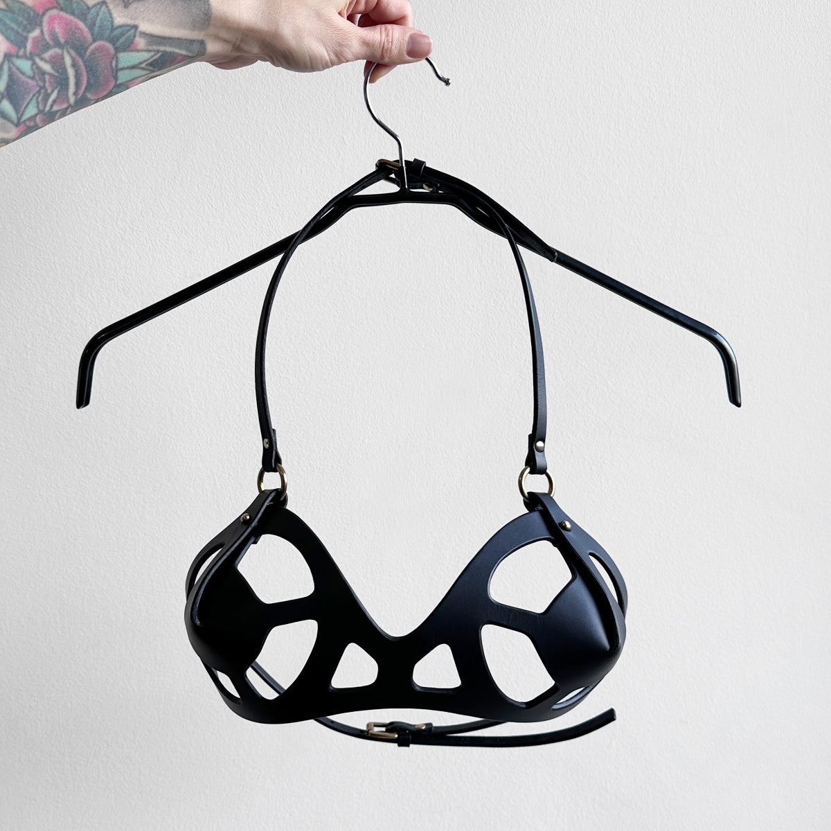 ARCHIVAL TARGET BRA BLACK / SMALL