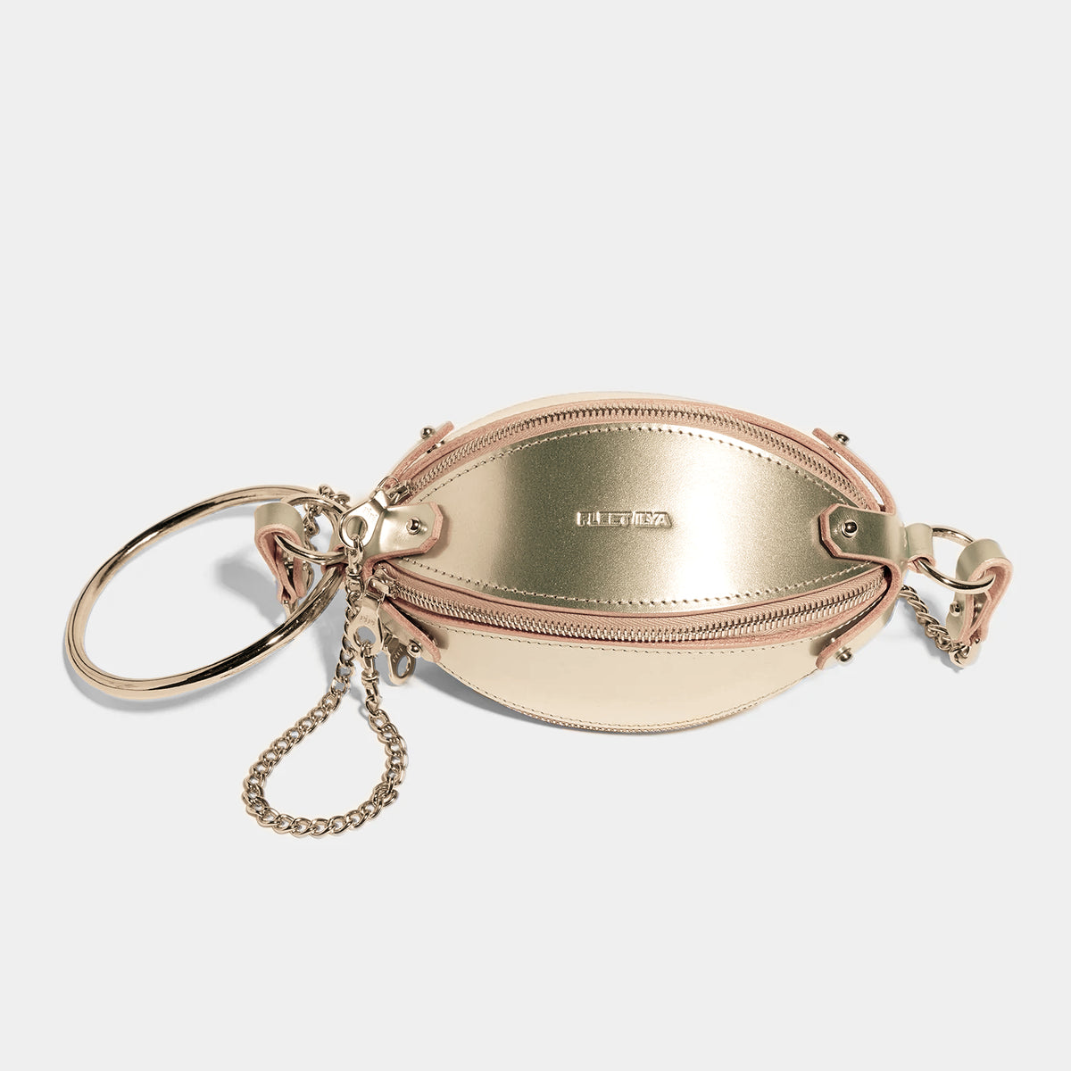 mini multi zip bag gold fleet ilya