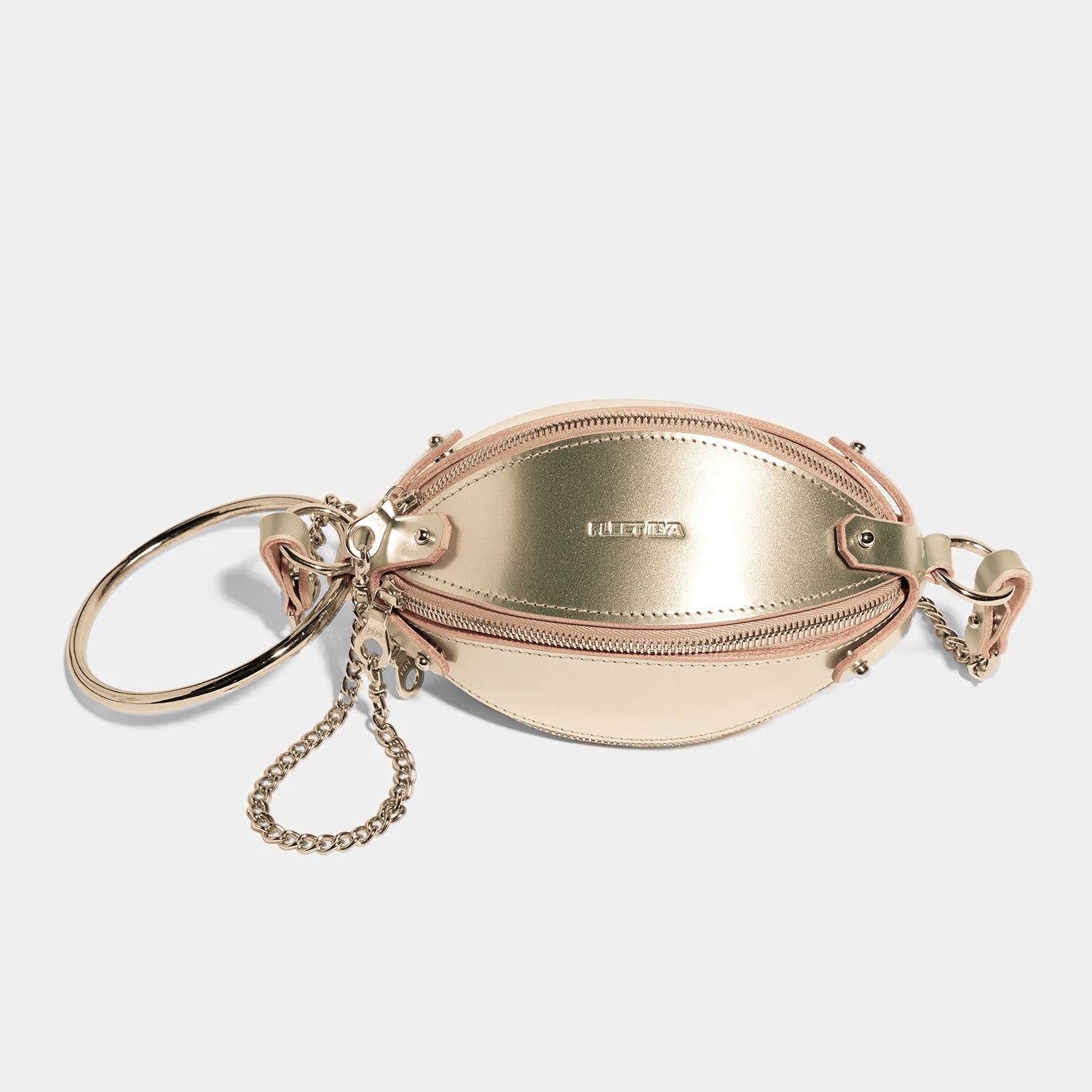 mini multi zip bag gold fleet ilya