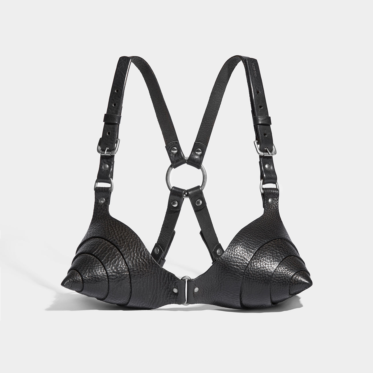 Leather bra in black - The Sei