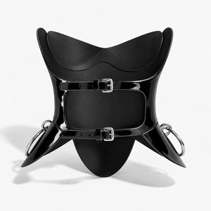 O-RING BALCONY BODICE PATENT BLACK