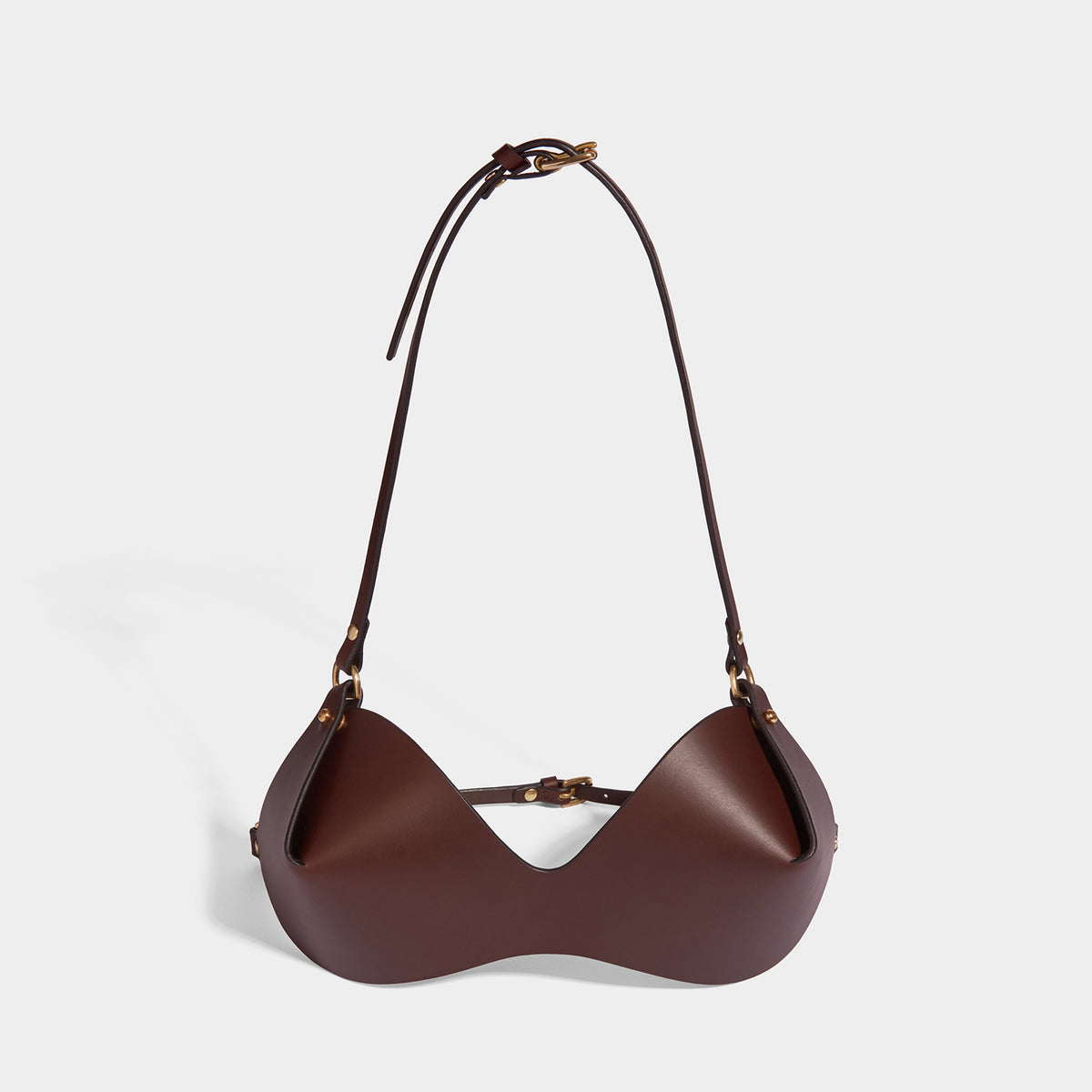 fleet ilya thin strap bra brown