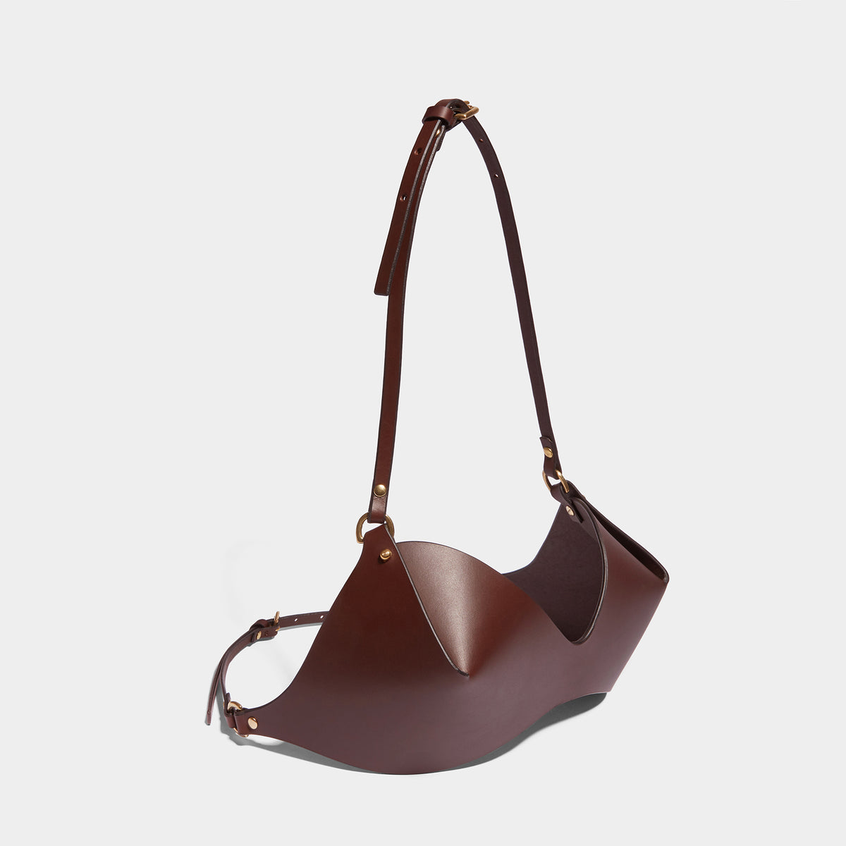 THIN STRAP BRA BROWN