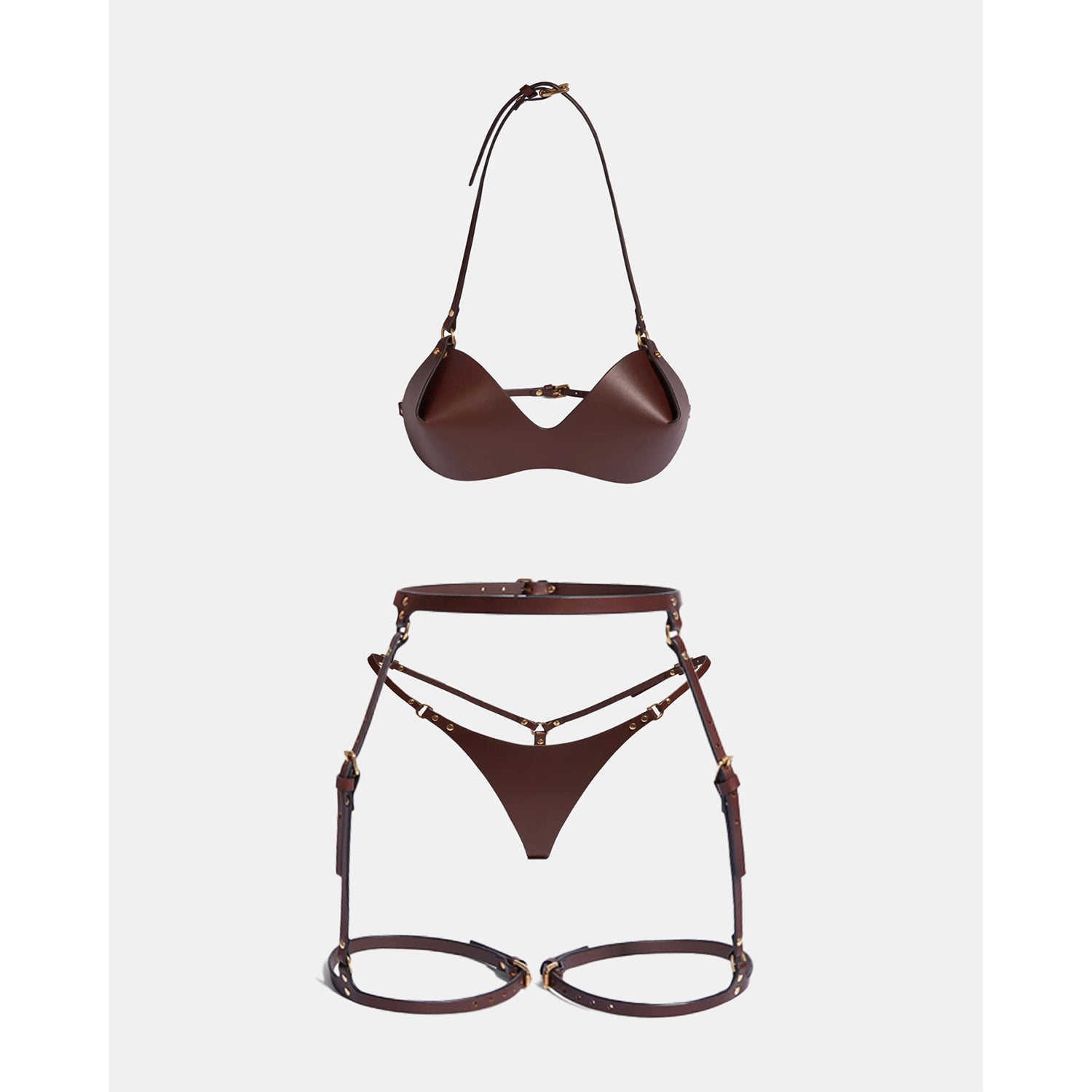Gaia Lingerie Set - Brown | Fleet Ilya Gaia Lingerie Set - Brown | Fleet Ilya
