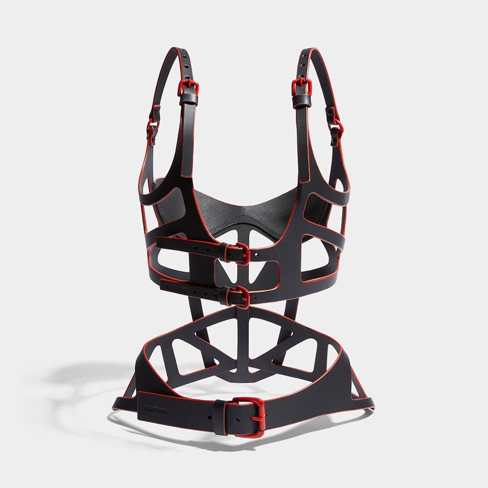 CUT OUT BALCONY BODICE & CORSET RED EDGE