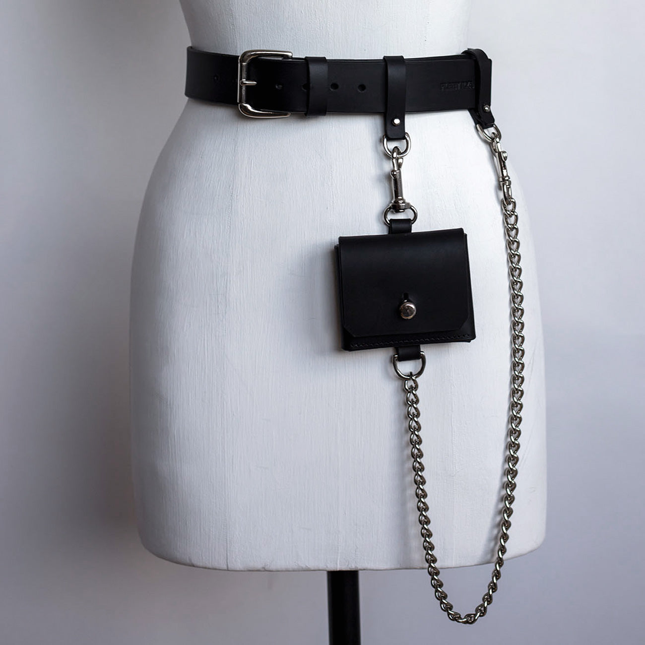 ARCHIVAL - POCKET CHAIN BELT BLACK EXTRA SMALL