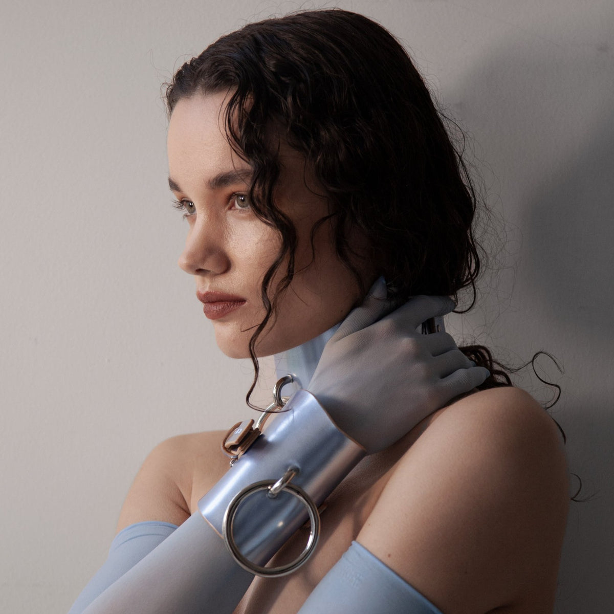 O-RING HIGH CUFFS PLATINUM BLUE