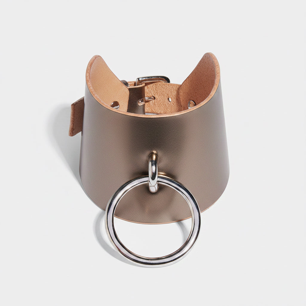 O-Ring Posture Collar Platinum Blue | Fleet Ilya