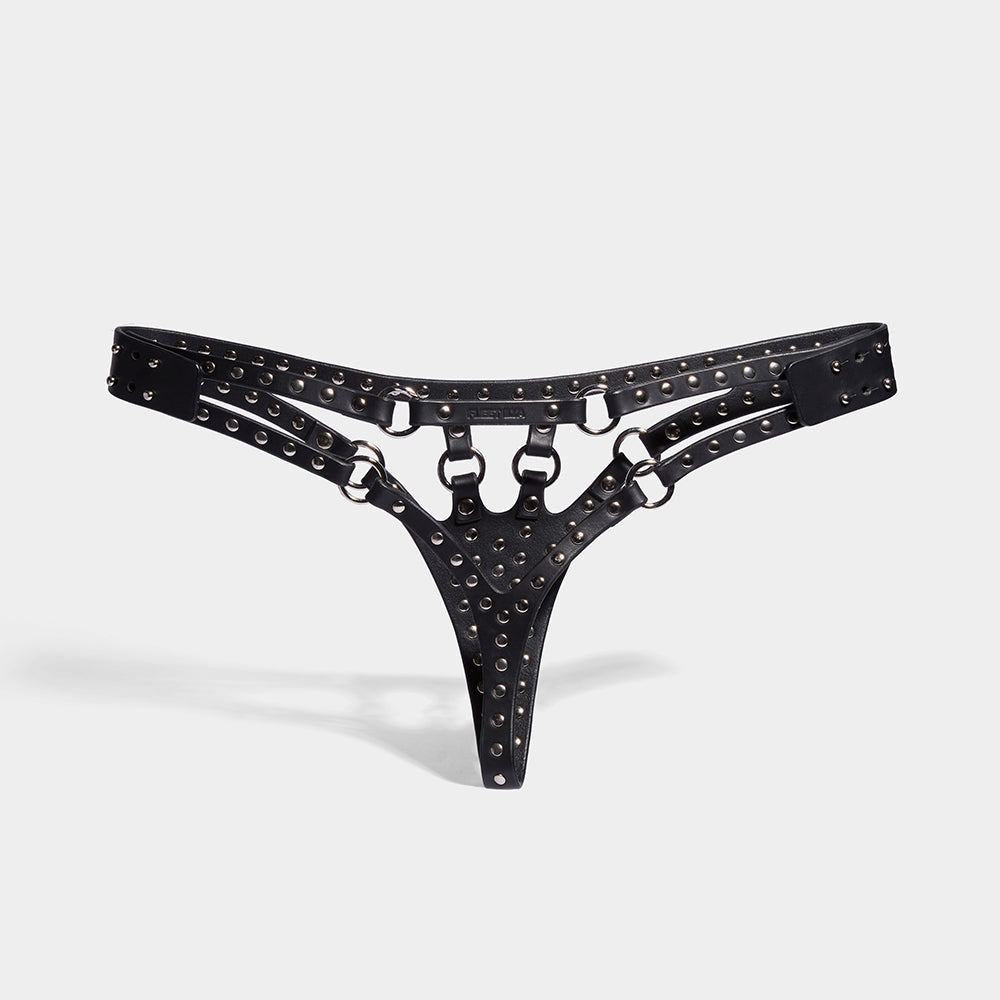 STUDDED O-RING CUT OUT KNICKERS