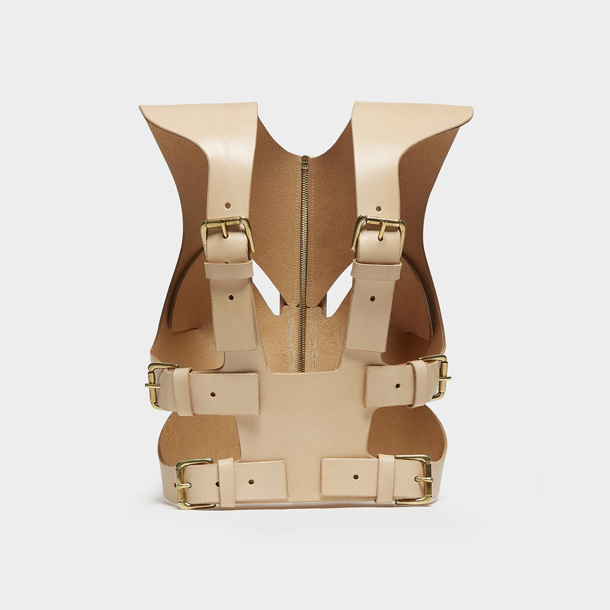 CROPPED CUT-OUT HARNESS -  NATURAL